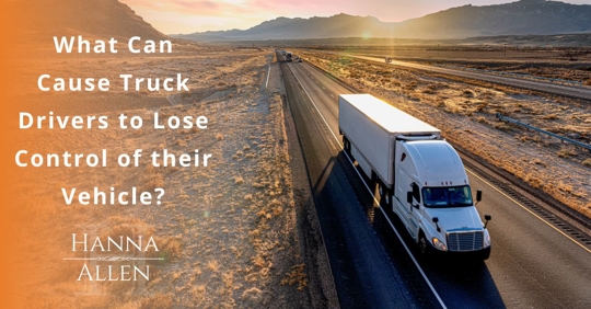 Large truck on highway